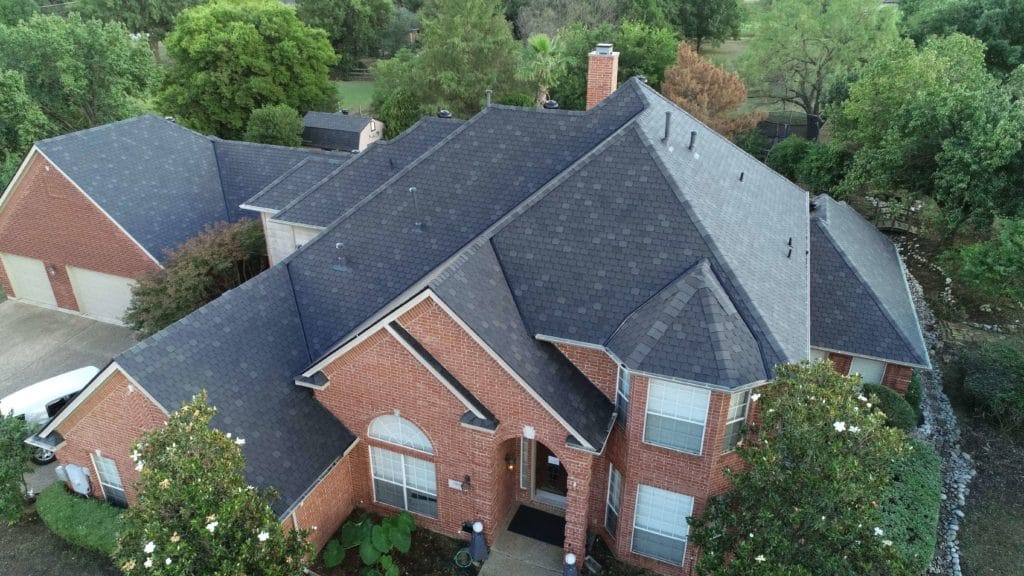 Home with F Wave Synthetic Shingles Installed