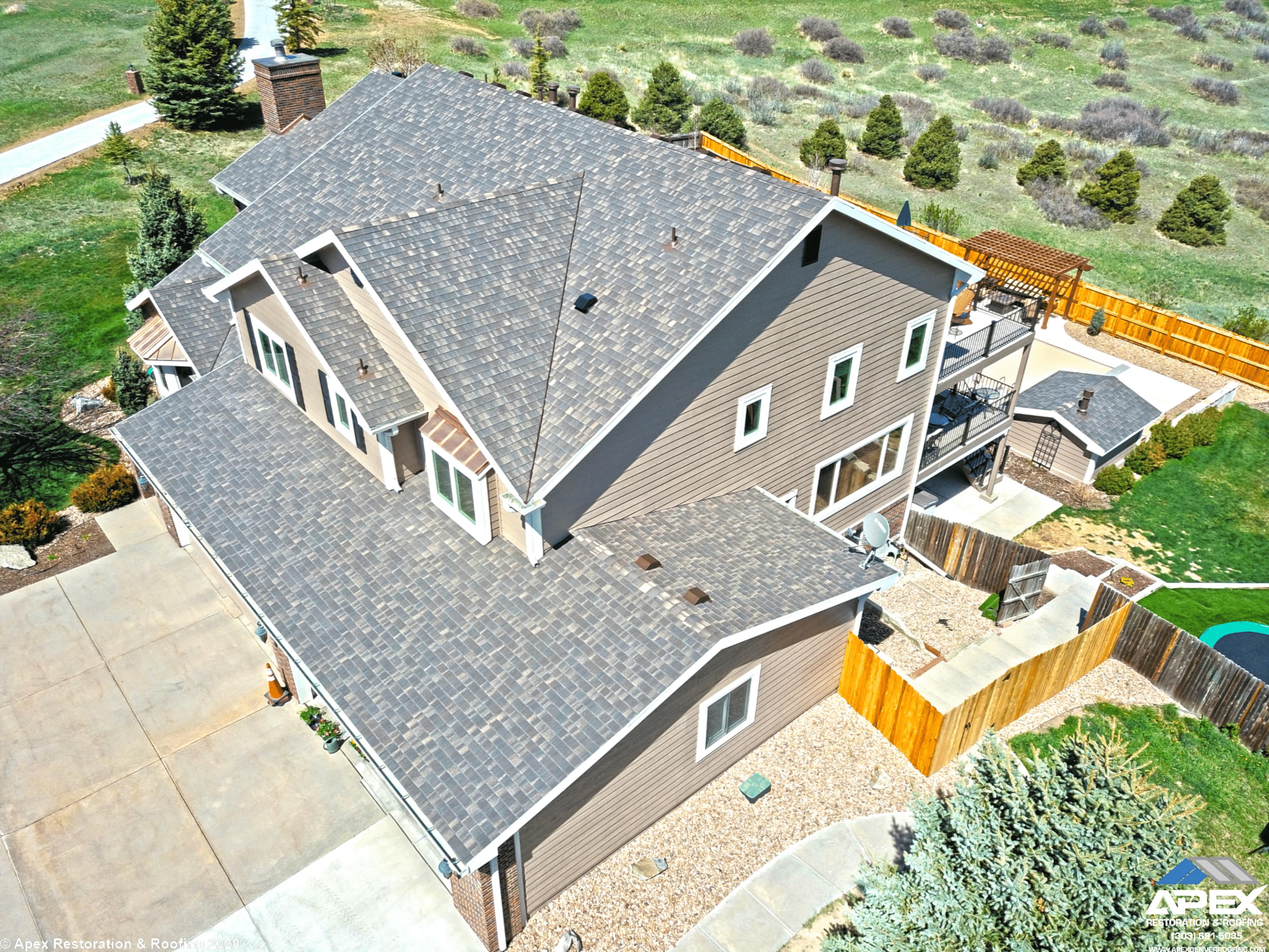 Colorado Roof Transformation with F Wave Synthetic Hand-Split Shake Shingles - Castlewood Brown