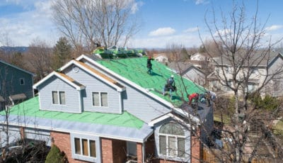 Colorado Roof Installation with F Wave Synthetic Shingles - Colonial Estate