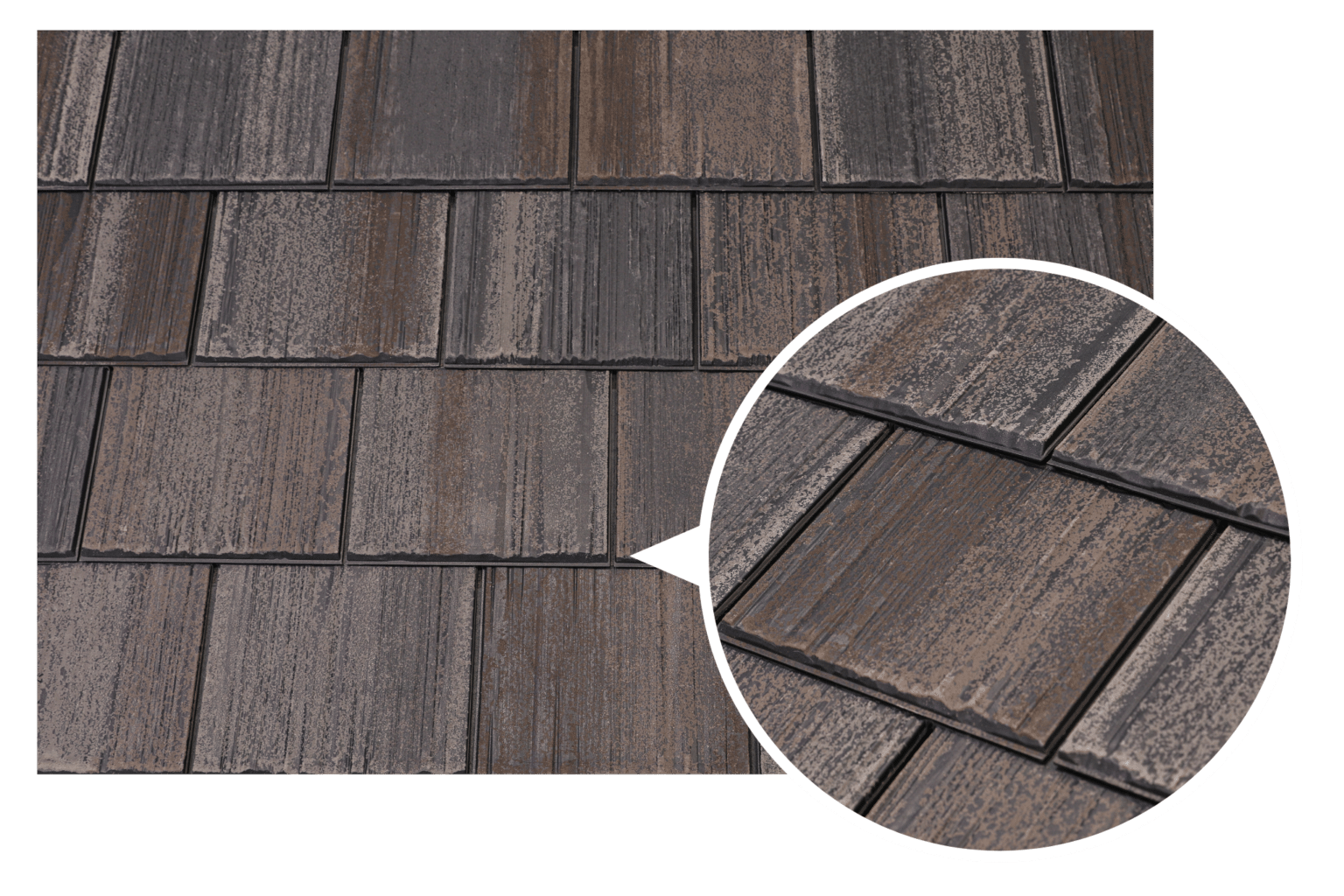 Synthetic Hand Split Shake Shingles F Wave